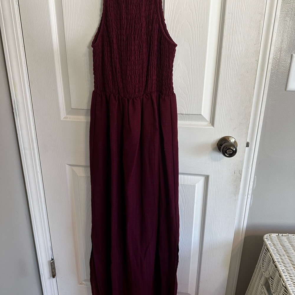Universal Thread Deep Burgundy Maxi Dress